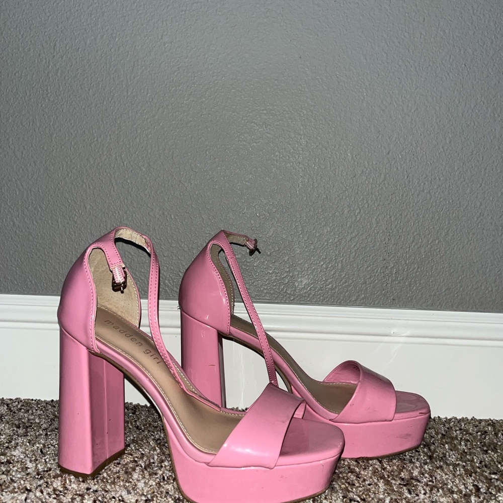 Madden Girl Pink Platform Sandals